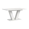 Miniatyrbilde 1 av 5: Motion spisebord V-fot 90x150/190cm inkl. 1 tilleggsplate hvit.