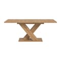 Miniatyrbilde 2 av 6: Motion spisebord X-fot 90x150/190cm inkl. 1 tilleggsplate eik dekor.