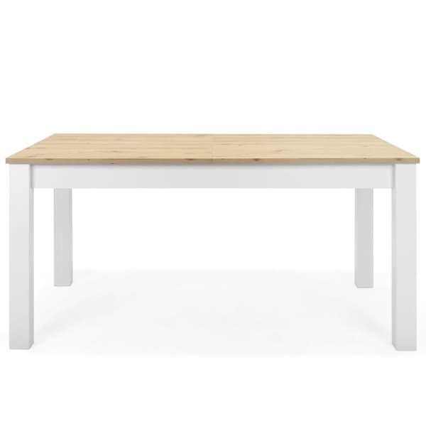Matsalsbord, 160x90x75 cm, Vit Ek