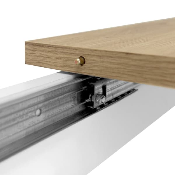 Matsalsbord, 160x90x75 cm, Vit Ek