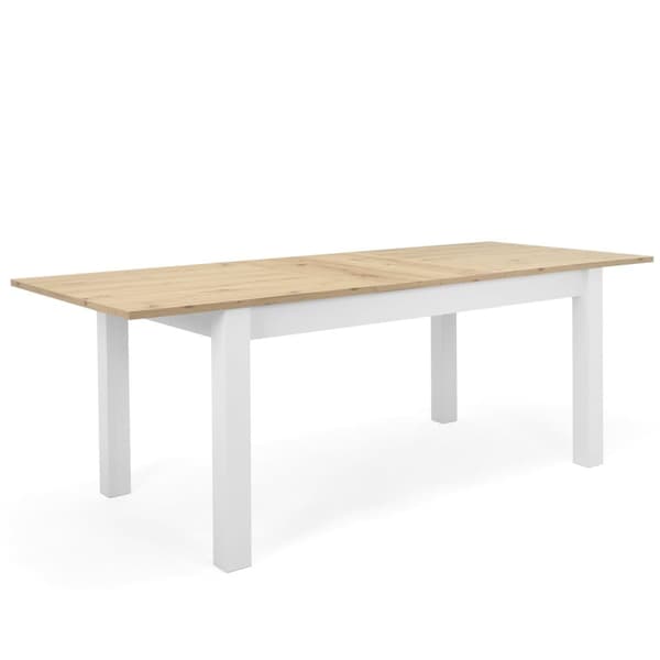 Matsalsbord, 160x90x75 cm, Vit Ek