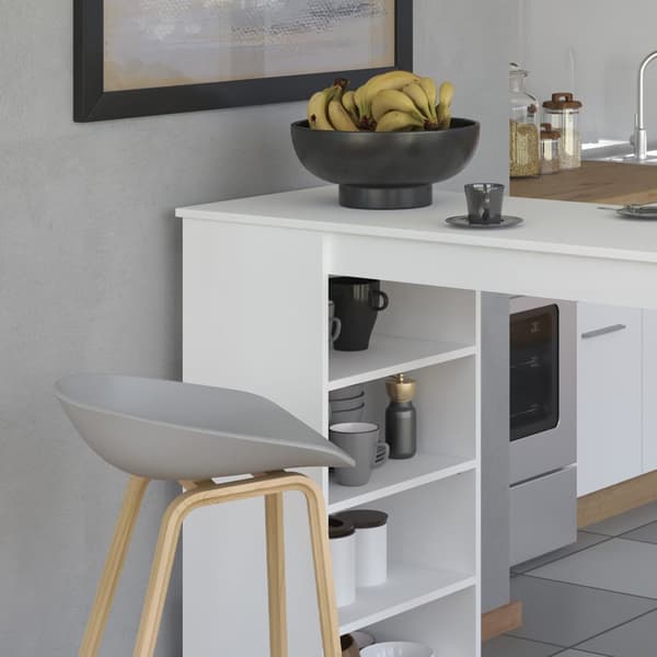 Barbord, Home, 120x50 cm, Hvid
