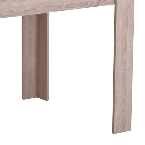 Spisebord, 135x80 cm, Eg Hvid Brun