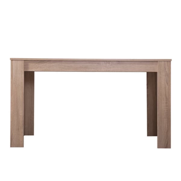 Spisebord, 135x80 cm, Eg Hvid Brun