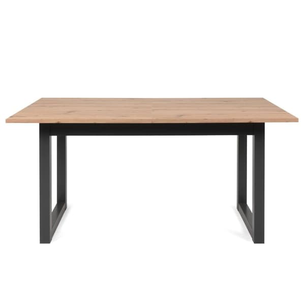 Matbord, 160x90x75 cm, Natur och Antracit