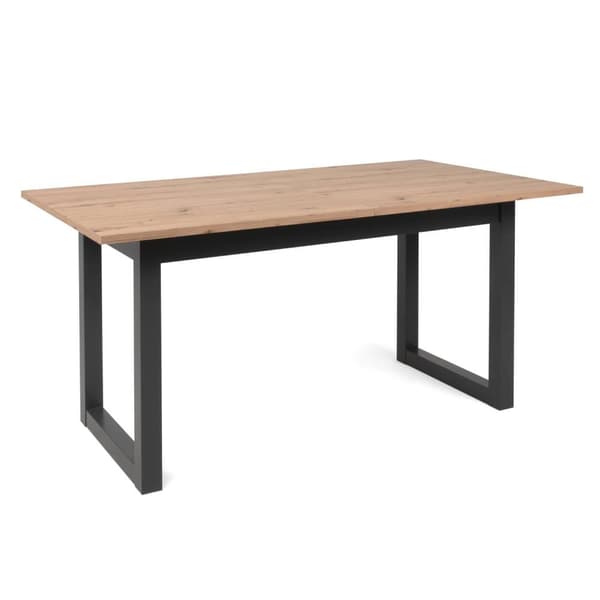 Matbord, 160x90x75 cm, Natur och Antracit