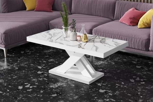 Tagnone soffbord marmor vit