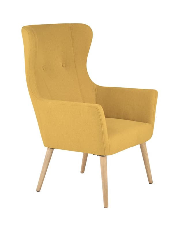 Montagnieu Fåtölj Beige, Grå, Ljusgrå, Gul, Blå - Gul