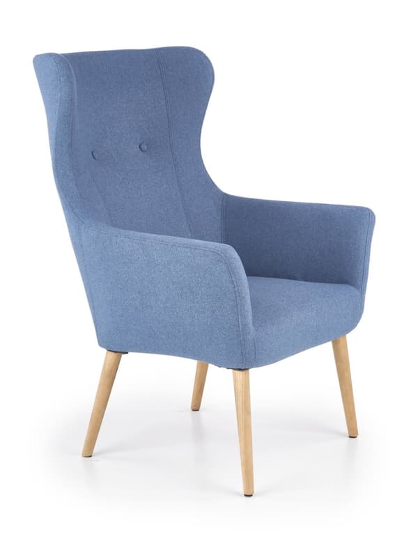Montagnieu Fåtölj Beige, Grå, Ljusgrå, Gul, Blå - Blå