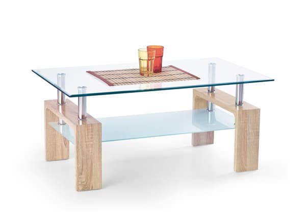 Dosnon soffbord transparent