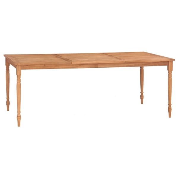 Bataviabord 200x100x75 cm massiv teak