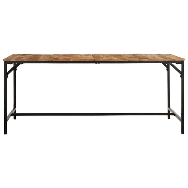 Matbord 180x90x75 cm massivt trä grov mango