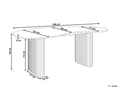 Miniatyrbilde 3 av 10: Spisebord Hvit MDF-topp Moderne Industriell Stil