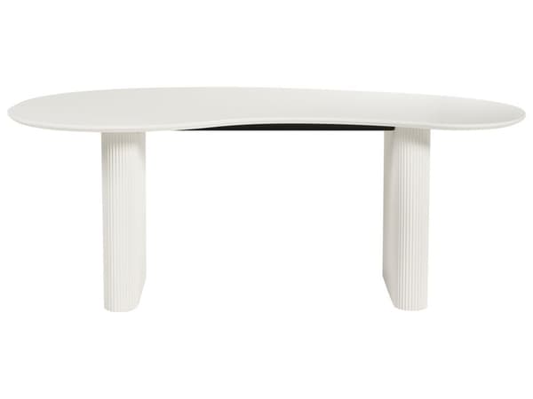 Spisebord Hvit MDF-topp Moderne Industriell Stil