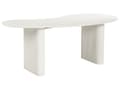 Miniatyrbilde 6 av 10: Spisebord Hvit MDF-topp Moderne Industriell Stil