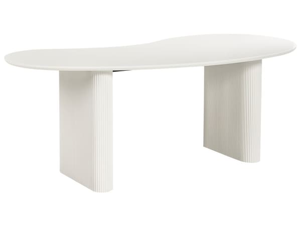 Spisebord Hvit MDF-topp Moderne Industriell Stil
