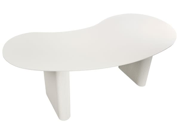 Spisebord Hvit MDF-topp Moderne Industriell Stil