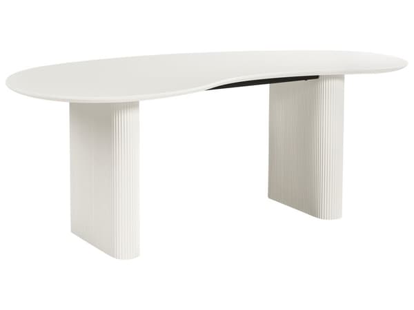Spisebord Hvit MDF-topp Moderne Industriell Stil