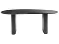 Miniatyrbilde 5 av 10: Spisebord Svart MDF-topp Moderne Industriell Stil