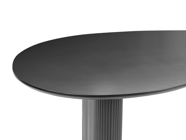 Spisebord Svart MDF-topp Moderne Industriell Stil
