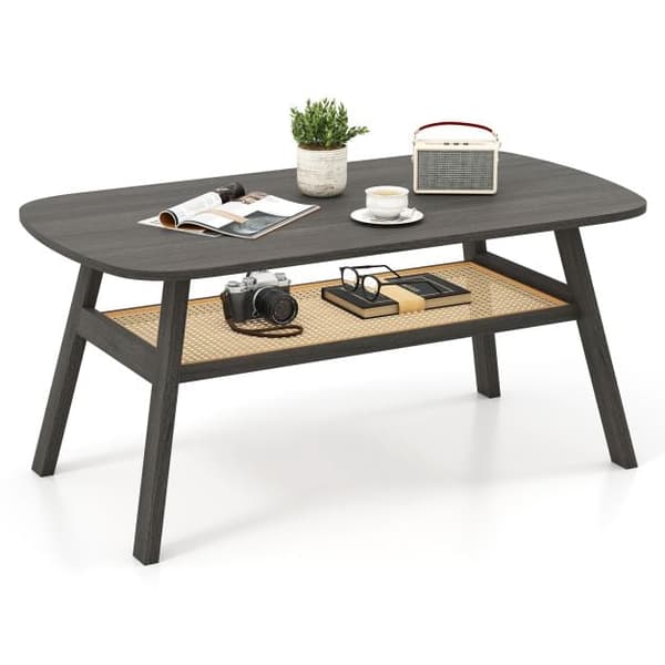 Kaffebord, 100x56x44 cm, Mørkegrå