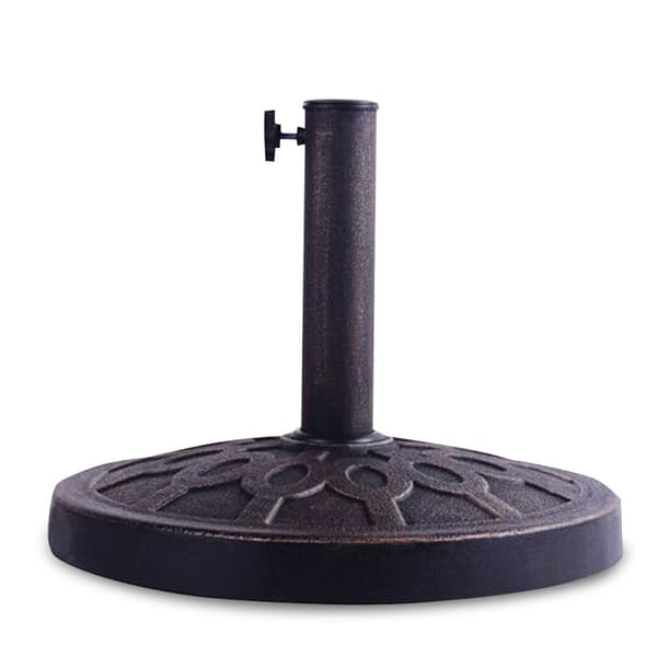 Parasollfot, 44,5 cm, Brons