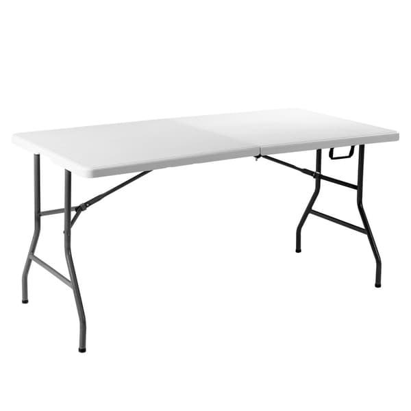 Sammenklappeligt Bord, 153x74x74 cm, Hvid