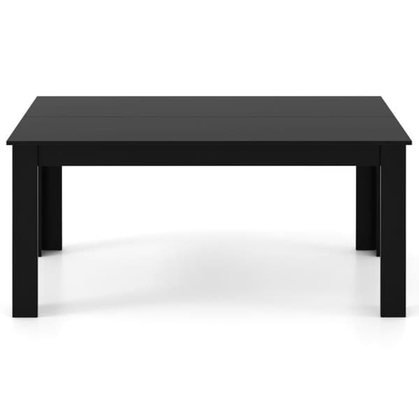 Köksbord, 160x80x76 cm, Svart