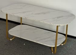 Kaffebord, 100x50x45 cm, Hvid