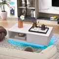 Miniatyrbillede 8 af 8: Kaffebord, 95x55x31 cm, Hvid