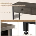 Miniatyrbillede 5 af 7: Konsolbord, 81x30x81 cm, Brun