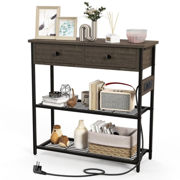 Konsolbord, 81x30x81 cm, Brun