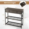Miniatyrbillede 2 af 7: Konsolbord, 81x30x81 cm, Brun