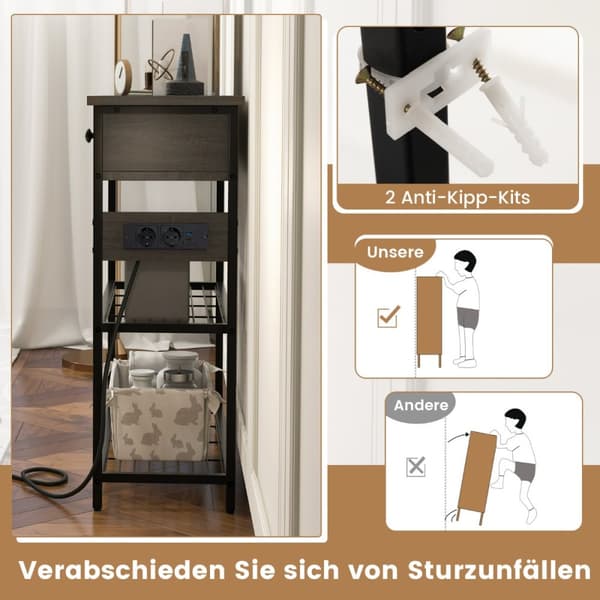 Konsolbord, 81x30x81 cm, Brun