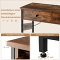 Miniatyrbillede 7 af 8: Indgangsbord, 81x30x81 cm, Rustikt Brun