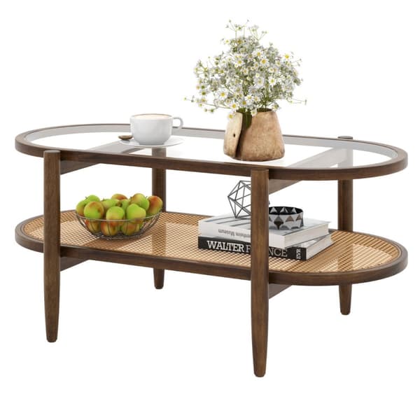 Kaffebord, 102x56x47 cm, Brun