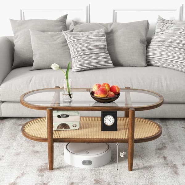 Kaffebord, 102x56x47 cm, Brun