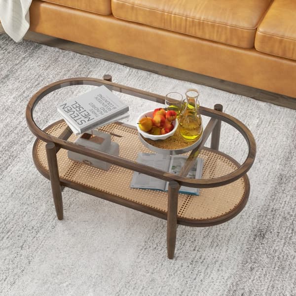 Kaffebord, 102x56x47 cm, Brun