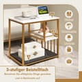 Miniatyrbillede 1 af 6: Sidebord, 60x40x60.5 cm, Hvid