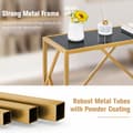 Miniatyrbillede 7 af 8: Indgangsbord, 31,5x12x29,5 tommer, Sort Guld