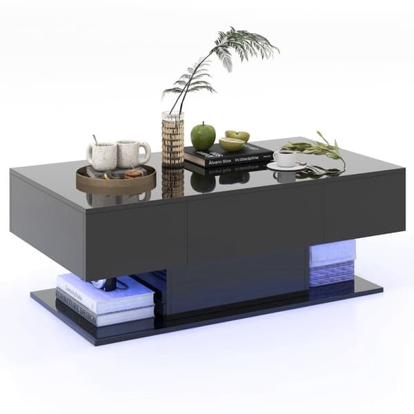 Kaffebord, 110x60x40 cm, Svart