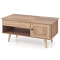 Miniatyrbillede 4 af 8: Kaffebord, 100x50x45 cm, Naturfarvet