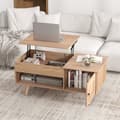 Miniatyrbillede 6 af 8: Kaffebord, 100x50x45 cm, Naturfarvet