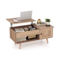 Miniatyrbillede 1 af 8: Kaffebord, 100x50x45 cm, Naturfarvet