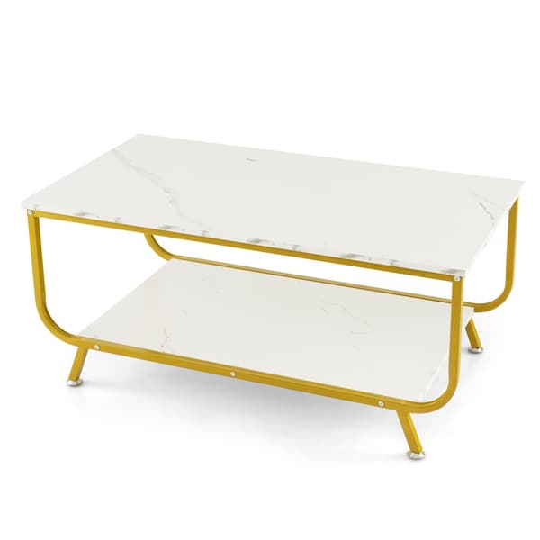 Kaffebord, 107x56x47 cm, Hvid