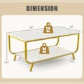 Miniatyrbillede 5 af 8: Kaffebord, 107x56x47 cm, Hvid