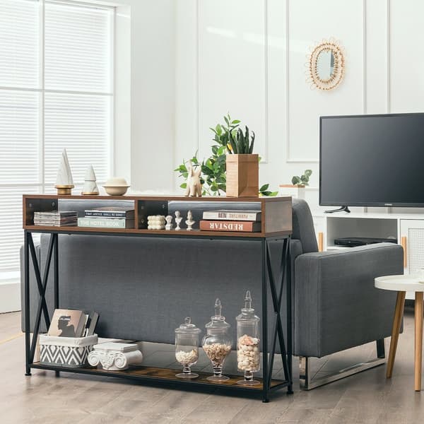 Konsolbord, 47x9x31 tum, Brun
