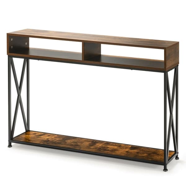 Konsolbord, 47x9x31 tum, Brun