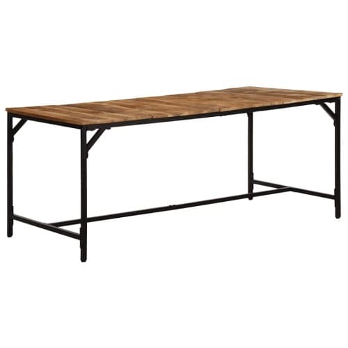 Matbord 180x90x75 cm massivt trä grov mango