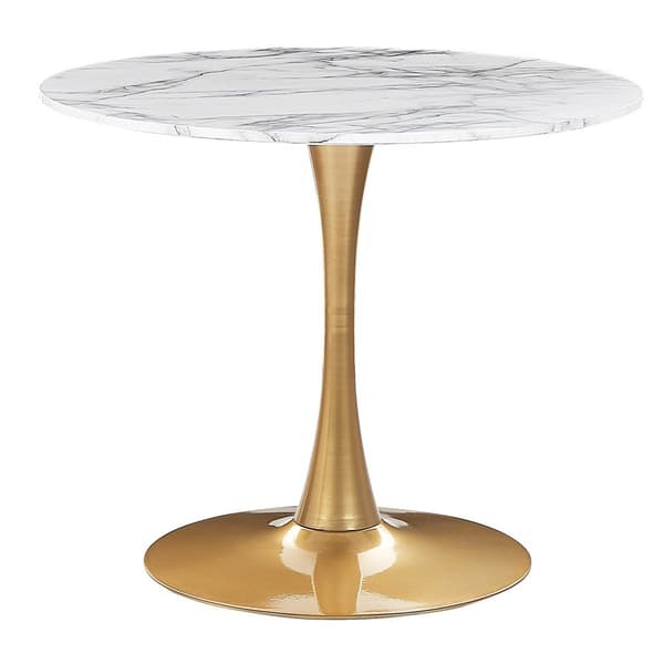 BOCA Matbord Vit Marmor 90 cm 90 cm Lumarko!